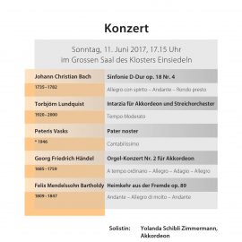 Das Programm unseres Sommerkonzerts