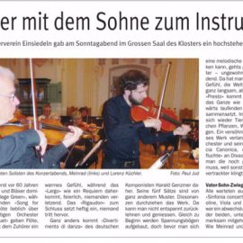 Zeitungsbericht zum Konzert vom 14. Januar 2018