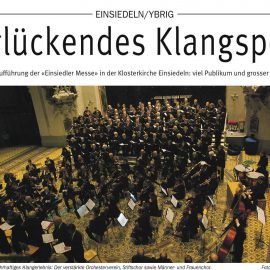 Zeitungsbericht zum Mayr-Konzert vom 2. Dez. 2018